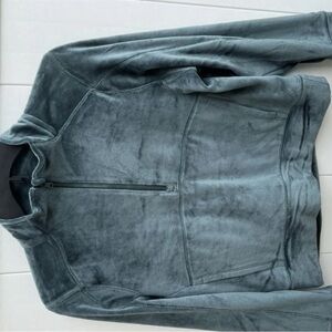 DSG Velour 1/2 Zip Pullover Girls Large (14) Dark Green Velour New With Tags